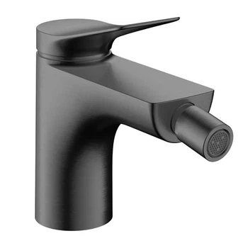 Cмеситель для гигиенического душа HANSGROHE Vivenis на биде однорычажный графит металл с донным клапаном 75200340