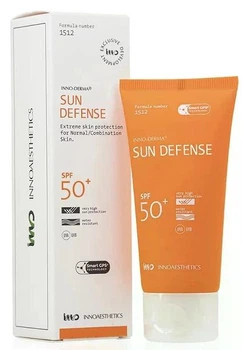 Сонцезахисний крем для нормальної та сухої шкіри SUN DEFENSE SKIN SPF 50+ Innoaesthetics 60 г