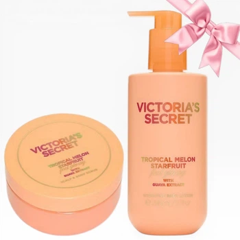 Подарунковий набір Victoria's Secret Tropical Melon Starfruit Scalp & Body Scrub + Body Lotion (712/713)