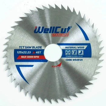 Пильный диск 125х22,23 48Т по дереву без напаек Standard WellCut (017982)