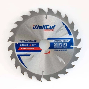 Пильный диск 205х30 24Т по дереву Standard WellCut (018042)