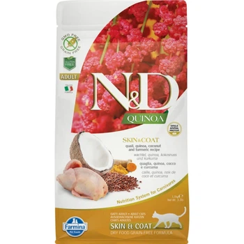 Сухий корм для котів Farmina N&D 1,5 кг Quinoa Skin & Coat Adult 1,5 кг - перепілка, кіноа, кокос та куркума