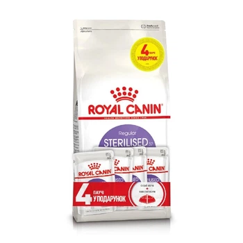 Набір сухого та вологого корму для котів Royal Canin Sterilised 37 2 кг + 4 шт х 85 г