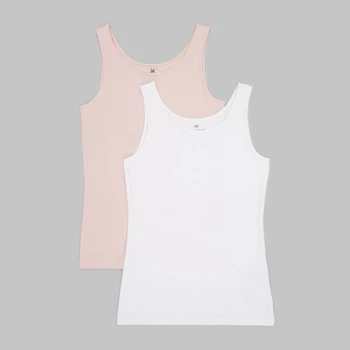 Майка (2шт) H&M 158 164см бело розовый 231628425