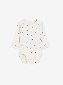Боди H&M 62см бежево черный 27101171574