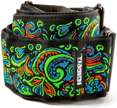 Гитарный ремень Dunlop Jimi Hendrix Blacklight Love Drops Blue Strap