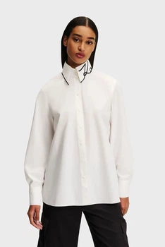 Жіноча біла сорочка SIGNATURE Karl Lagerfeld 42 246W1603