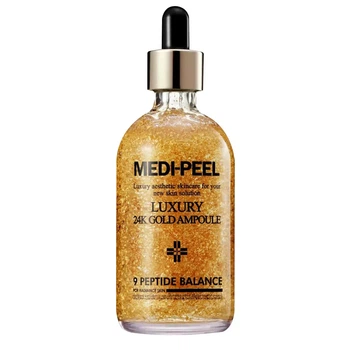 Розгладжуюча ампульна сироватка з колоїдним золотом Medipeel Luxury 24K Gold Ampoule Peptide 9
