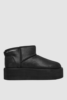 Жіночі чорні замшеві уггі THERMO Lo Pull On Boot Karl Lagerfeld 37 KL48523