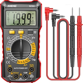 Мультиметр цифровой ANENG SZ304 AC/DC LCD Display Red (44383)