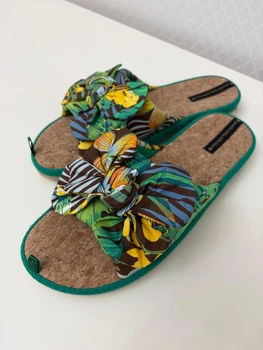 Жіночі капці відкриті Gemelli анатомічні Бант 3 40 зелений