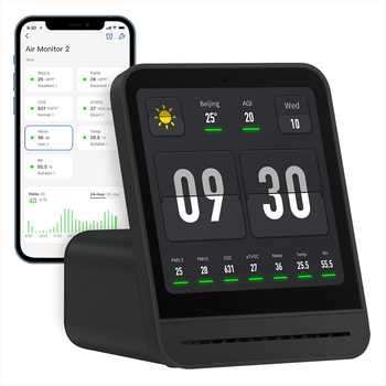 Монітор якості повітря Qingping Air Monitor Gen 2 з Wi-Fi CO2 PM2.5 PM10 температура вологість шум