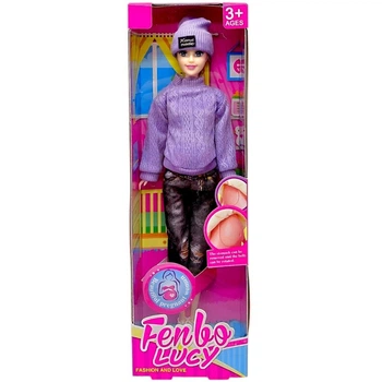 Кукла беременная Fenbo Lucy 29см (ФИОЛЕТОВАЯ) MIC FB076C