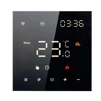 Програмований Wi‑Fi терморегулятор In‑Therm PWT‑082 чорний для теплої підлоги