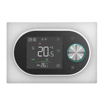 Терморегулятор Wi-Fi для теплої підлоги IN-THERM PWT 900 білий, сенсорний з колесом керування