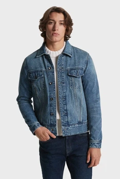 Чоловіча синя джинсова куртка DENIM TRUCKER Michael Kors S CR4206KFAU