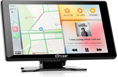 Портативная автомобильная мультимедийная система CIRYASR 7" IPS (CarPlay, Android Auto)