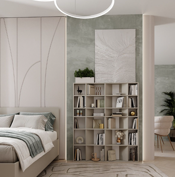 Підлогова полиця для книг та декору на 24 комірки Light 120x146x16 см