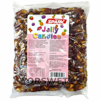 Жувальні цукерки 4D Spark Jelly Candies кола 1 кг (0173)