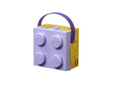 Pojemnik LEGO Klocek z rączką 4 Lawendowyi (40240004) (5711938030483)