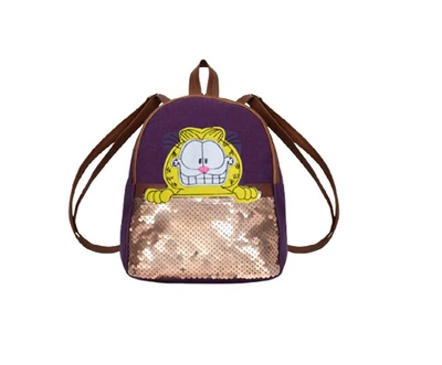 Рюкзак городской из экокожи с пайетками Zip-Zip 020 (21×17×7 см) сиреневый