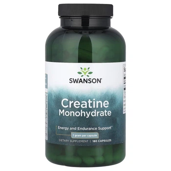 Креатин Swanson Creatine Monohydrate, 1 g, 180 Capsules