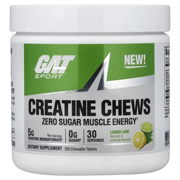 Креатин German American Technologies Creatine Chews 120 Chewable Tablets (Lemon Lime)