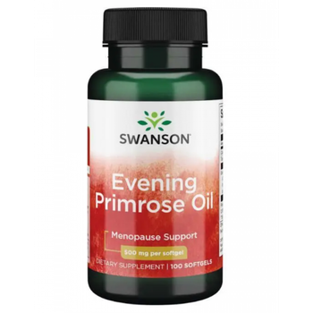 Олія вечірньої примули Swanson Evening Primrose Oil 500mg - 100 softgels
