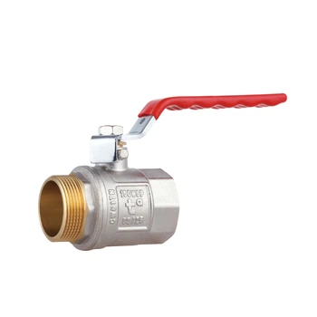 Кран кульовий Thermo Alliance Standart 1 1/2" ВН, латунний, ручка-важіль, нікельований, PN40
