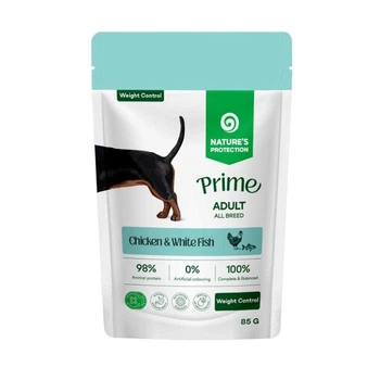 Nature's Protection Prime Weight Control Adult Dogs Chicken and White Fish Влажный корм для собак для контроля веса с курицей и белой рыбой, 85 г