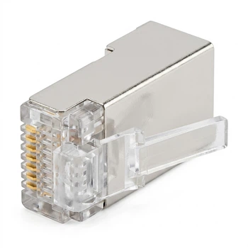 Конектори RJ-45 8P8C CAT5e FTP екрановані Cablexpert для LAN кабелю, набір 50 шт