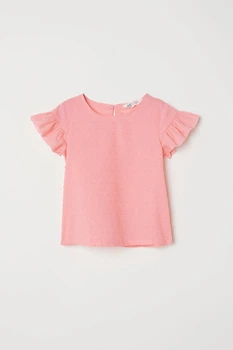 Футболка для девочки H&M 110 см (4-5Y) Светло-персиковый