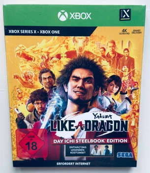 Диск для XBOX Series X / XBOX One - Yakuza Like A Dragon Day Ichi Steelbook Edition + картонний футляр, англійська версія