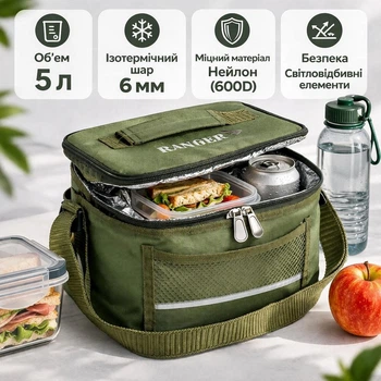 Термосумка Ranger HB5-S 5 л Olive сумка-холодильник для еды и напитков RA9904