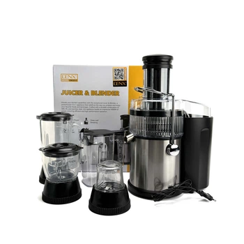 Багатофункціональна соковижималка і блендер DENX DX3217, 4000 Вт. Срібний (DX3217)