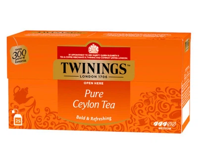 Чай Twinings черный цейлонский 25 пакетиков