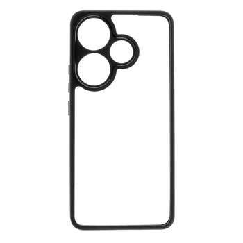 Чехол противоударный TPU+PC для Xiaomi Poco F6 5G Turbo 3 черный с максимальной защитой