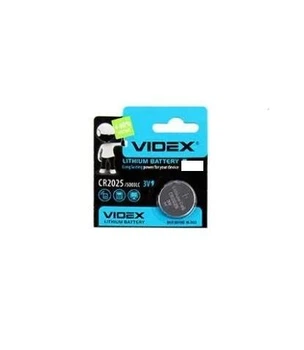 Батарейка литиевая Videx CR2025 3V 1шт (50)