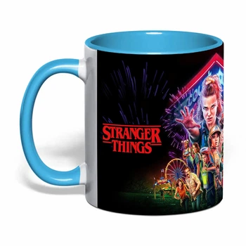 Чашка с печатью "Очень странные дела / Stranger Things" №2 (цвет голубой) (37115)