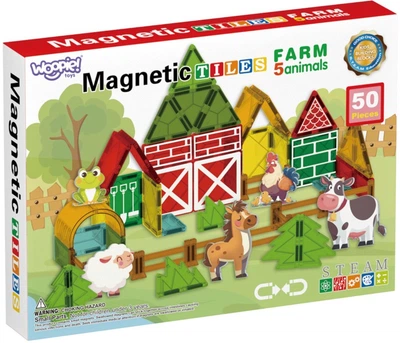 Klocki magnetyczne Woopie Farma 30 elementów 55846 (5906280655846)