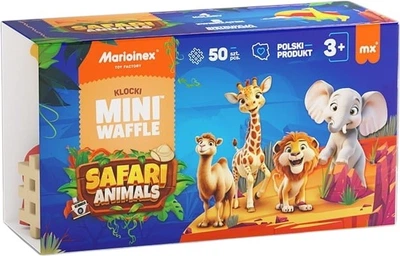 Конструктор Marioinex Mini Waffle Animals: Сафарі 50 деталей 689365 (5903033907092)