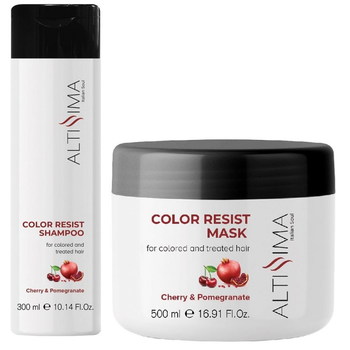 Набор для окрашенных волос Altissima COLOR RESIST: шампунь 300 мл + маска 500 мл - защита цвета и восстановление