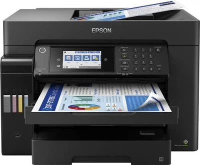 МФУ струйное цветное A3+ Epson L15160, Black (C11CH71404)