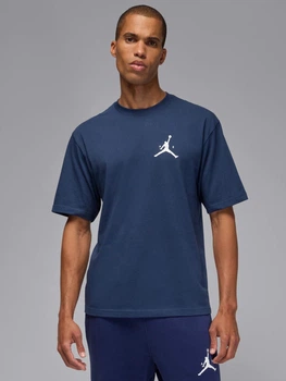 Футболка бавовняна довга чоловіча Jordan M J Jumpman Ss Lbr Tee IM9803-410 M Синя (198730649979)