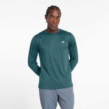 Мужской бирюзовый лонгслив New Balance Sport Essentials 52 (XL) (MT41225AAZ)