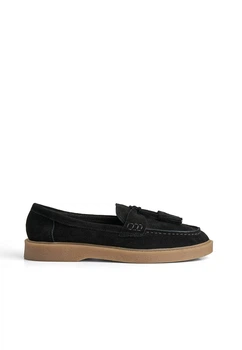 Лофери замшеві жіночі Meideli 6162/Black/Tassel/TP308-17/B 39 Чорний
