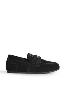 Замшеві мокасини жіночі Hengji 6213/Black/991-1/B 39 Чорний