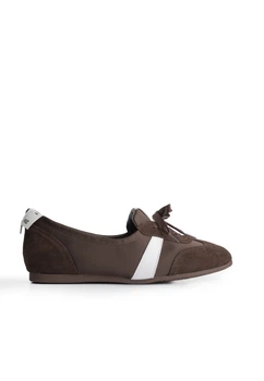 Кеди замшеві жіночі Meideli 2167/Coffee/2154/DTP968-2/B 37 Коричневий