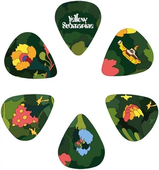 Набор медиаторов D'Addario 1CWH4-11B2 Yellow Submarine 55th Anniversary Guitar Picks - Pepperland Woods
