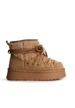 Уггі з мехом жіночі Hengji 9085/Camel/Fur/x-T39-2/B 38 Коричневий